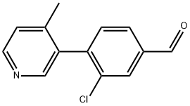 3-Chloro-4-(4-methyl-3-pyridinyl)benzaldehyde Structure