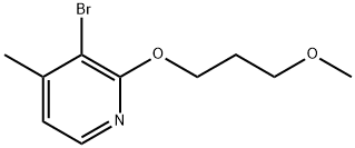 3-Bromo-2-(3-methoxypropoxy)-4-methylpyridine Structure