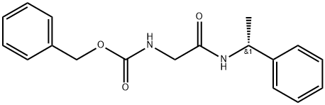 benzyl ((S)-1-phenylethylcarbamoyl)methylcarbamate Structure