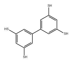 biphenyl-3,3’,5,5’-tetrathiol 구조식 이미지