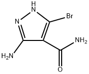 3-Amino-5-bromo-1H-pyrazole-4-carboxylic acid amide Structure