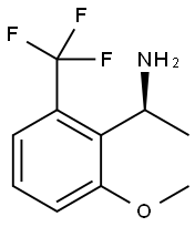 (S)-1-(2-methoxy-6-(trifluoromethyl)phenyl)ethan-1-amine 구조식 이미지