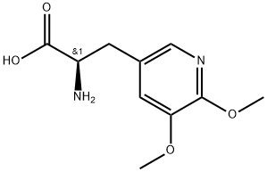 3-Pyridinepropanoic acid, α-amino-5,6-dimethoxy-, (αR)- Structure