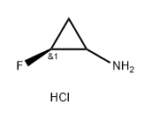 Cyclopropanamine, 2-fluoro-, hydrochloride (1:1), (2S)- 구조식 이미지