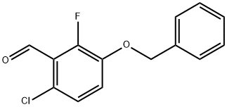 3-(Benzyloxy)-6-chloro-2-fluorobenzaldehyde Structure