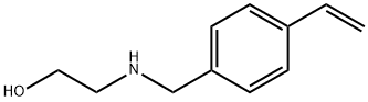 2-[[(4-Ethenylphenyl)methyl]amino]ethanol Structure