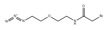 BrCH2CONH-PEG1-N3 Structure