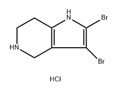 2,3-Dibromo-4,5,6,7-tetrahydro-1h-pyrrolo[3,2-c]pyridine hydrochloride Structure