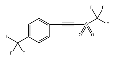 1-(Trifluoromethyl)-4-[2-[(trifluoromethyl)sulfonyl]ethynyl]benzene Structure