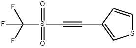 3-[2-[(Trifluoromethyl)sulfonyl]ethynyl]thiophene Structure