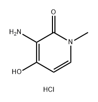 2(1H)-Pyridinone, 3-amino-4-hydroxy-1-methyl-, hydrochloride (1:1) Structure