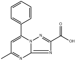 5-Methyl-7-phenyl-[1,2,4]triazolo[1,5-a]pyrimidine-2-carboxylic acid Structure