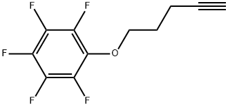 1,2,3,4,5-Pentafluoro-6-(4-pentyn-1-yloxy)benzene Structure