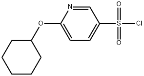 6-(cyclohexyloxy)pyridine-3-sulfonylchloride Structure