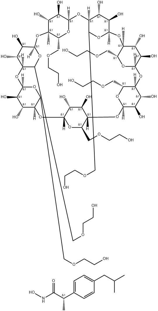 Hydroxyethyl Beta-Cyclodextrin Structure