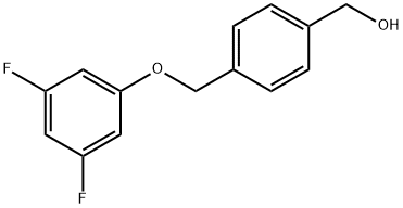 (4-((3,5-difluorophenoxy)methyl)phenyl)methanol 구조식 이미지