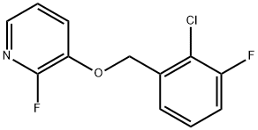 3-[(2-Chloro-3-fluorophenyl)methoxy]-2-fluoropyridine Structure