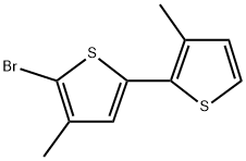 5'-Bromo-3,4'-dimethyl-2,2'-bithiophene Structure