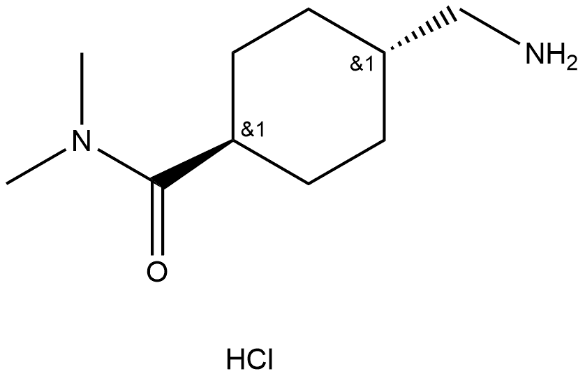 trans-4-(Aminomethyl)-N,N-dimethylcyclohexane-1-carboxamide hydrochloride Structure