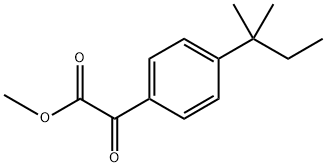 Methyl 4-(1,1-dimethylpropyl)-α-oxobenzeneacetate Structure