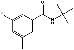 N-(1,1-Dimethylethyl)-3-fluoro-5-methylbenzamide Structure