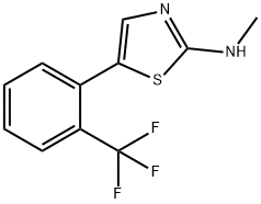 N-methyl-5-(2-(trifluoromethyl)phenyl)thiazol-2-amine Structure