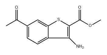 methyl 6-acetyl-3-aminobenzo[b]thiophene-2-carboxylate 구조식 이미지