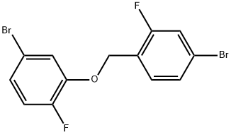 Benzene, 4-bromo-1-[(5-bromo-2-fluorophenoxy)methyl]-2-fluoro- Structure