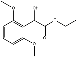 Ethyl α-hydroxy-2,6-dimethoxybenzeneacetate Structure