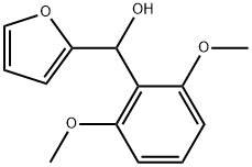 2-Furanmethanol, α-(2,6-dimethoxyphenyl)- Structure