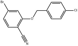 4-Bromo-2-[(4-chlorophenyl)methoxy]benzonitrile Structure