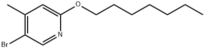 5-Bromo-2-(heptyloxy)-4-methylpyridine Structure