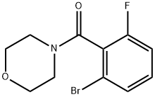 (2-bromo-6-fluorophenyl)(morpholino)methanone Structure