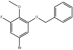 1-(benzyloxy)-5-bromo-3-fluoro-2-methoxybenzene Structure