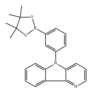 5-[3-(4,4,5,5-Tetramethyl-1,3,2-dioxaborolan-2-yl)phenyl]-5H-pyrido[3,2-b]indole Structure