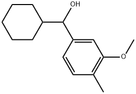 α-Cyclohexyl-3-methoxy-4-methylbenzenemethanol Structure