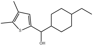 α-(4-Ethylcyclohexyl)-4,5-dimethyl-2-thiophenemethanol Structure