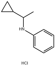 N-(1-cyclopropylethyl)aniline hydrochloride 구조식 이미지