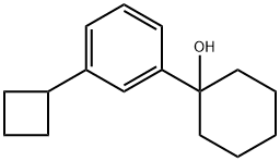 1-(3-cyclobutylphenyl)cyclohexanol Structure