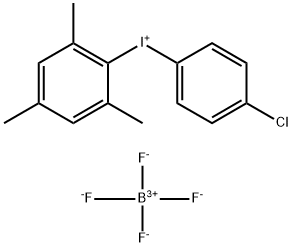 Iodonium, (4-chlorophenyl)(2,4,6-trimethylphenyl)-, tetrafluoroborate(1-) (1:1) Structure