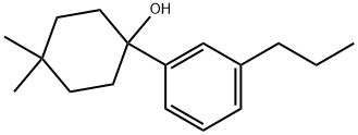 4,4-dimethyl-1-(3-propylphenyl)cyclohexanol Structure