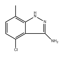 4-chloro-7-methyl-1H-indazol-3-amine 구조식 이미지