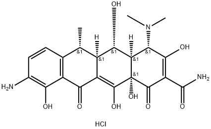 9-AMinodoxycycline hydrochloride 구조식 이미지