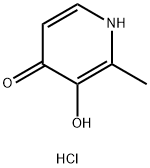 3-Hydroxy-2-methyl-1,4-dihydropyridin-4-one hydrochloride 구조식 이미지