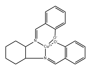 2,2'-[[trans-1,2-cyclohexanediylbis(nitrilomethylidyne)]bis[phenolate]](2-)N,N',O,O'-copper complex Structure