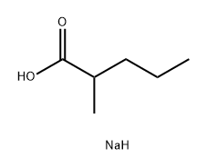 Pentanoic acid, 2-methyl-, sodium salt (1:1) Structure