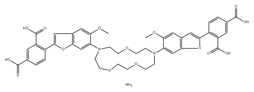 SBFI, tetraamonium salt, cell impermeant Structure