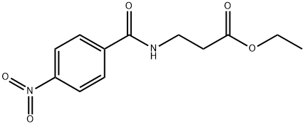 β-Alanine, N-(4-nitrobenzoyl)-, ethyl ester Structure