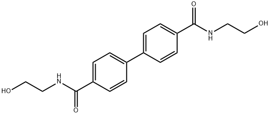 [1,1'-Biphenyl]-4,4'-dicarboxamide, N4,N4'-bis(2-hydroxyethyl)- 구조식 이미지