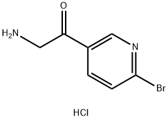 2-Amino-1-(6-bromopyridin-3-yl)ethanone hydrochloride Structure